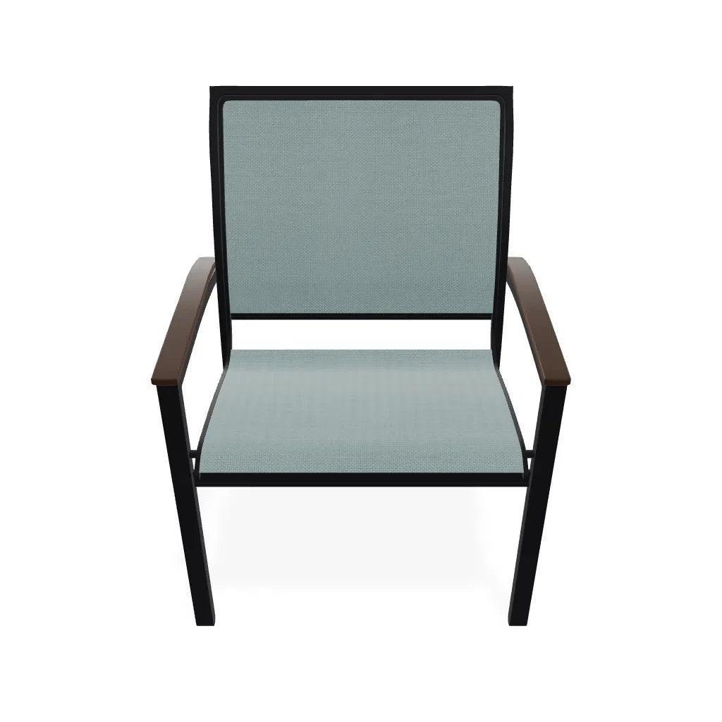 Bazza Dining Height Stacking Cafe Chair MGP Arm Accents-Outdoor Accent Chairs-Telescope-LOOMLAN