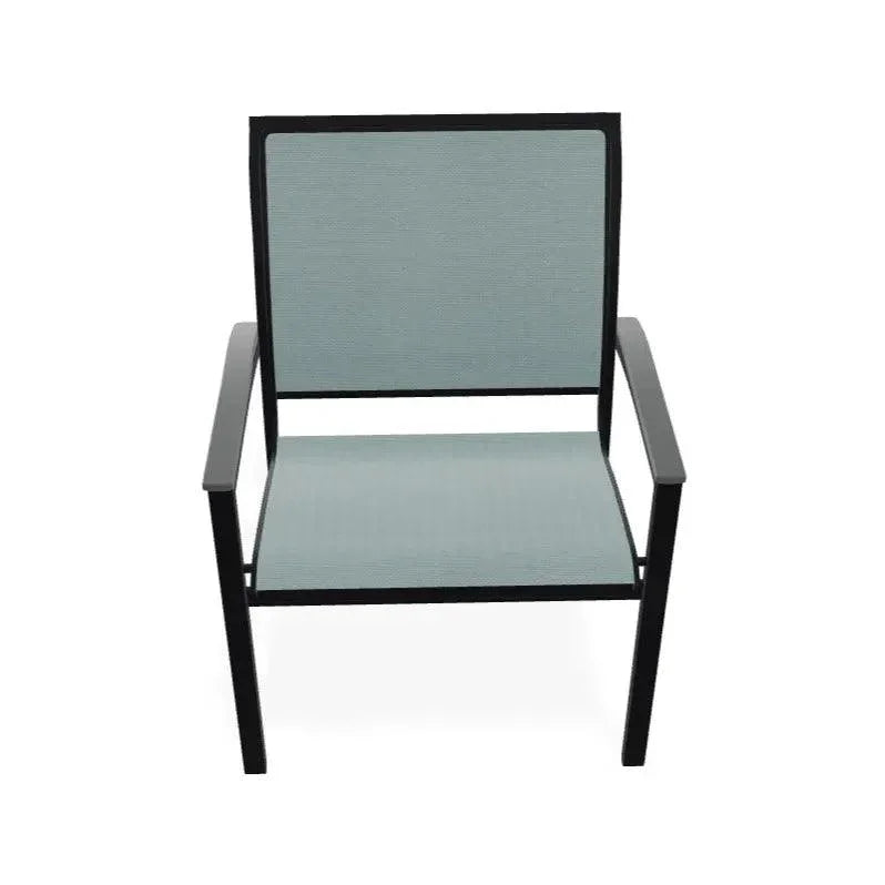 Bazza Dining Height Stacking Cafe Chair MGP Arm Accents-Outdoor Accent Chairs-Telescope-LOOMLAN