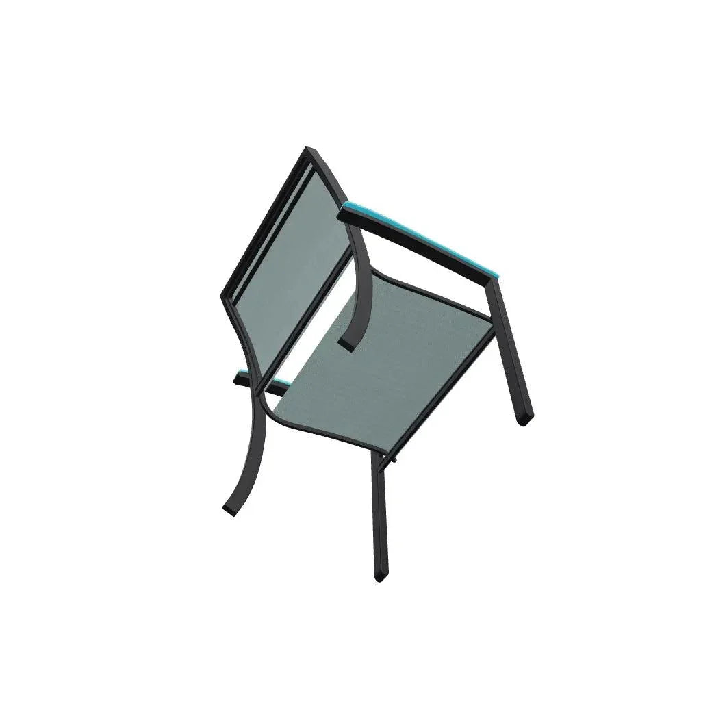 Bazza Dining Height Stacking Cafe Chair MGP Arm Accents-Outdoor Accent Chairs-Telescope-LOOMLAN