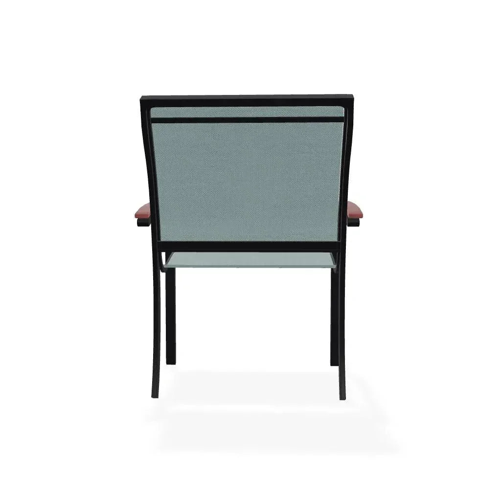Bazza Dining Height Stacking Cafe Chair MGP Arm Accents-Outdoor Accent Chairs-Telescope-LOOMLAN