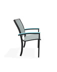 Bazza Dining Height Stacking Cafe Chair MGP Arm Accents-Outdoor Accent Chairs-Telescope-LOOMLAN