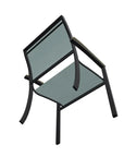 Bazza Dining Height Stacking Cafe Chair MGP Arm Accents-Outdoor Accent Chairs-Telescope-LOOMLAN