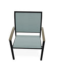 Bazza Dining Height Stacking Cafe Chair MGP Arm Accents-Outdoor Accent Chairs-Telescope-LOOMLAN