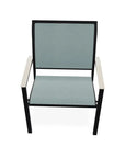 Bazza Dining Height Stacking Cafe Chair MGP Arm Accents-Outdoor Accent Chairs-Telescope-LOOMLAN