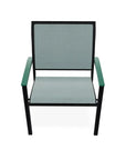Bazza Dining Height Stacking Cafe Chair MGP Arm Accents-Outdoor Accent Chairs-Telescope-LOOMLAN