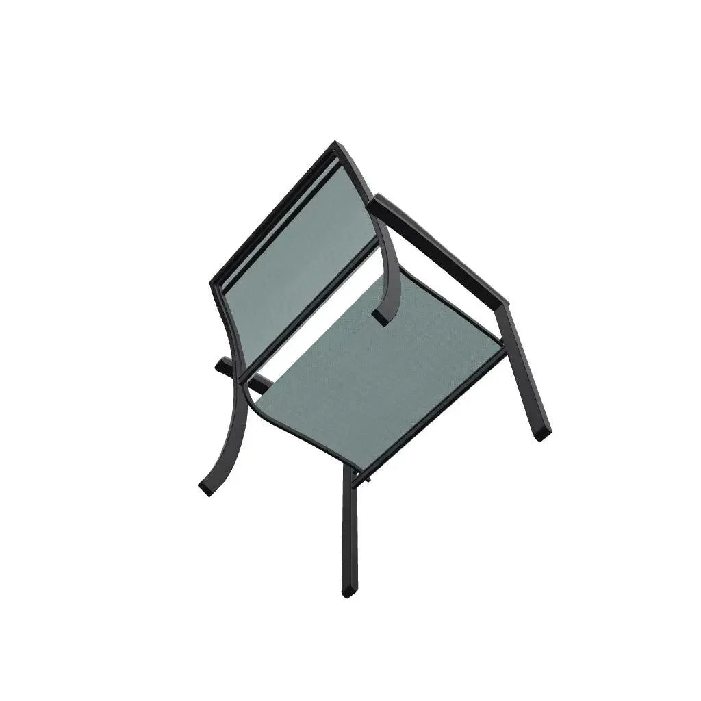 Bazza Dining Height Stacking Cafe Chair MGP Arm Accents-Outdoor Accent Chairs-Telescope-LOOMLAN