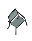 Bazza Dining Height Stacking Cafe Chair MGP Arm Accents-Outdoor Accent Chairs-Telescope-LOOMLAN