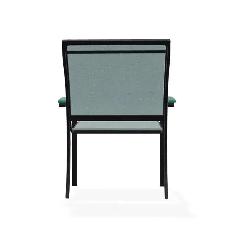 Bazza Dining Height Stacking Cafe Chair MGP Arm Accents-Outdoor Accent Chairs-Telescope-LOOMLAN
