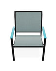 Bazza Dining Height Stacking Cafe Chair MGP Arm Accents-Outdoor Accent Chairs-Telescope-LOOMLAN