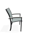 Bazza Dining Height Stacking Cafe Chair MGP Arm Accents-Outdoor Accent Chairs-Telescope-LOOMLAN