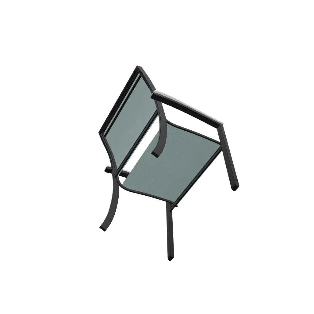 Bazza Dining Height Stacking Cafe Chair MGP Arm Accents-Outdoor Accent Chairs-Telescope-LOOMLAN