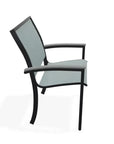 Bazza Dining Height Stacking Cafe Chair MGP Arm Accents-Outdoor Accent Chairs-Telescope-LOOMLAN