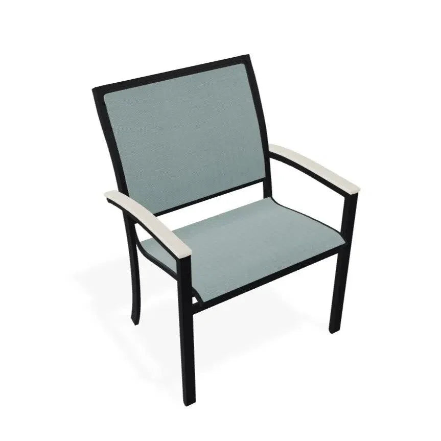 Bazza Dining Height Stacking Cafe Chair MGP Arm Accents-Outdoor Accent Chairs-Telescope-LOOMLAN