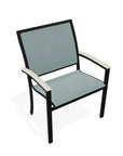 Bazza Dining Height Stacking Cafe Chair MGP Arm Accents-Outdoor Accent Chairs-Telescope-LOOMLAN