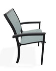 Bazza Dining Height Stacking Cafe Chair MGP Arm Accents-Outdoor Accent Chairs-Telescope-LOOMLAN