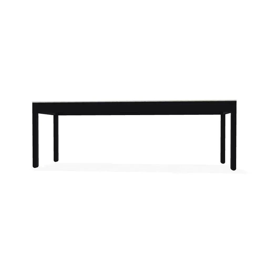 Bazza Durable Aluminum d Flat Armless Bench - LOOMLAN - Telescope - Outdoor Benches