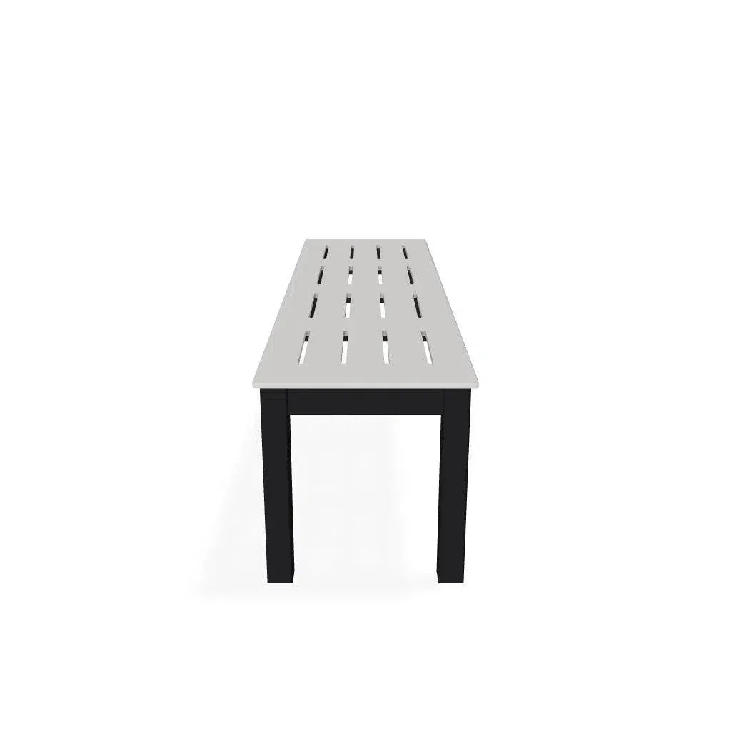 Bazza Durable Aluminum d Flat Armless Bench - LOOMLAN - Telescope - Outdoor Benches
