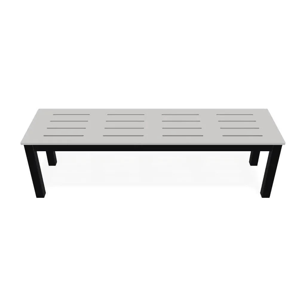 Bazza Durable Aluminum d Flat Armless Bench - LOOMLAN - Telescope - Outdoor Benches