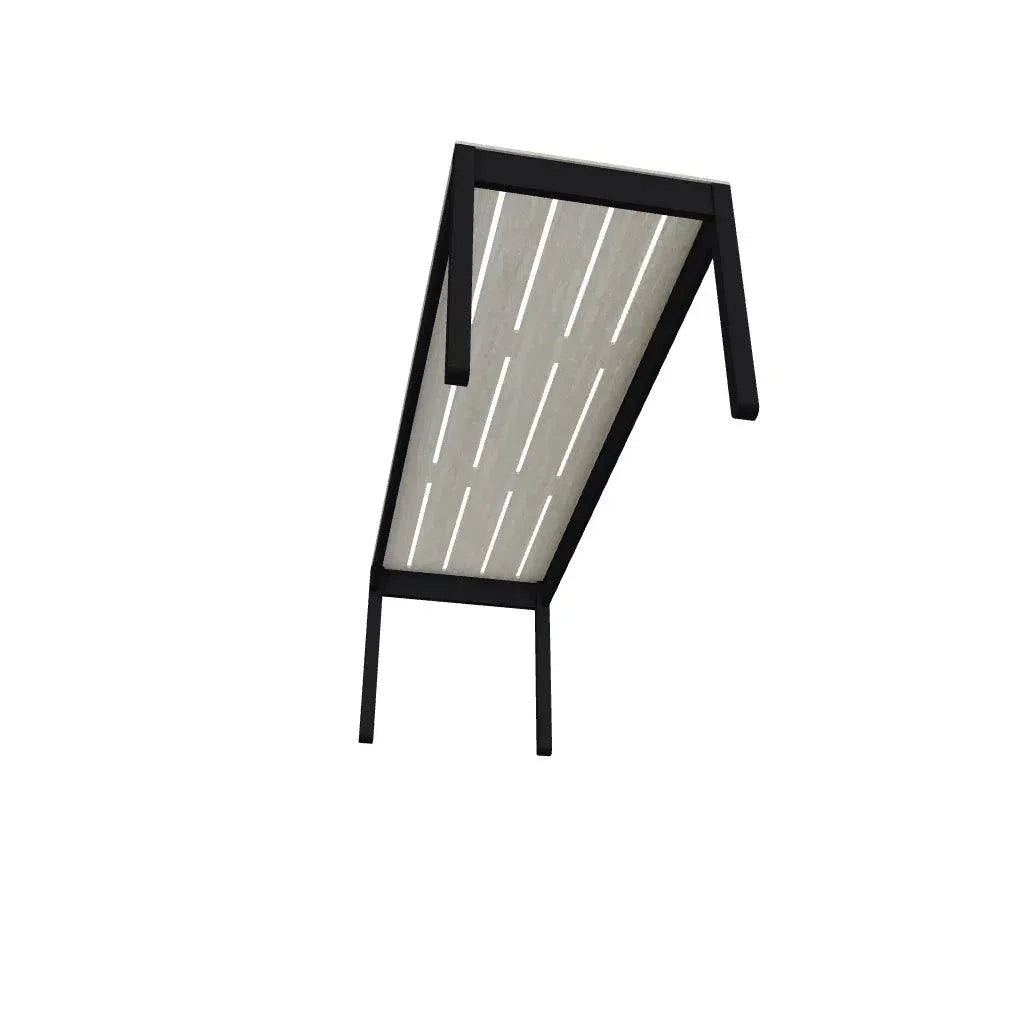 Bazza Durable Aluminum d Flat Armless Bench - LOOMLAN - Telescope - Outdoor Benches