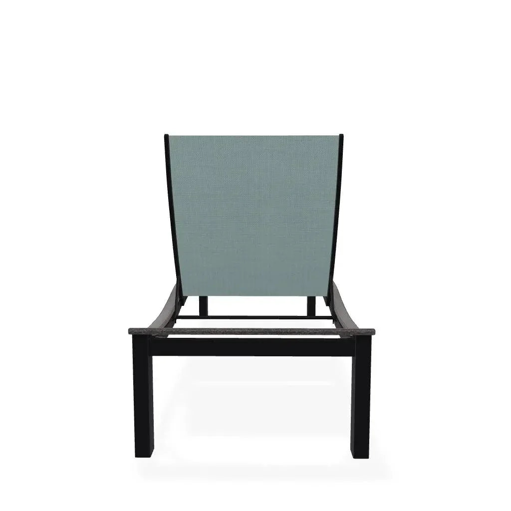 Bazza Lounge Chaise with Polymer Accent - LOOMLAN - Telescope - Outdoor Chaises