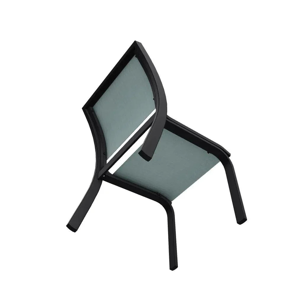 Bazza Marine Grade Polymer Sling Stacking Cafe Chair - LOOMLAN - Telescope - Outdoor Accent Chairs