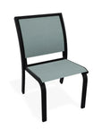 Bazza Marine Grade Polymer Sling Stacking Cafe Chair - LOOMLAN - Telescope - Outdoor Accent Chairs