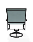 Bazza Sling Swivel Rocker Polymer Arm Accents - LOOMLAN - Telescope - Outdoor Accent Chairs