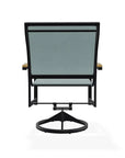 Bazza Sling Swivel Rocker Polymer Arm Accents - LOOMLAN - Telescope - Outdoor Accent Chairs