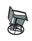 Bazza Sling Swivel Rocker Polymer Arm Accents - LOOMLAN - Telescope - Outdoor Accent Chairs