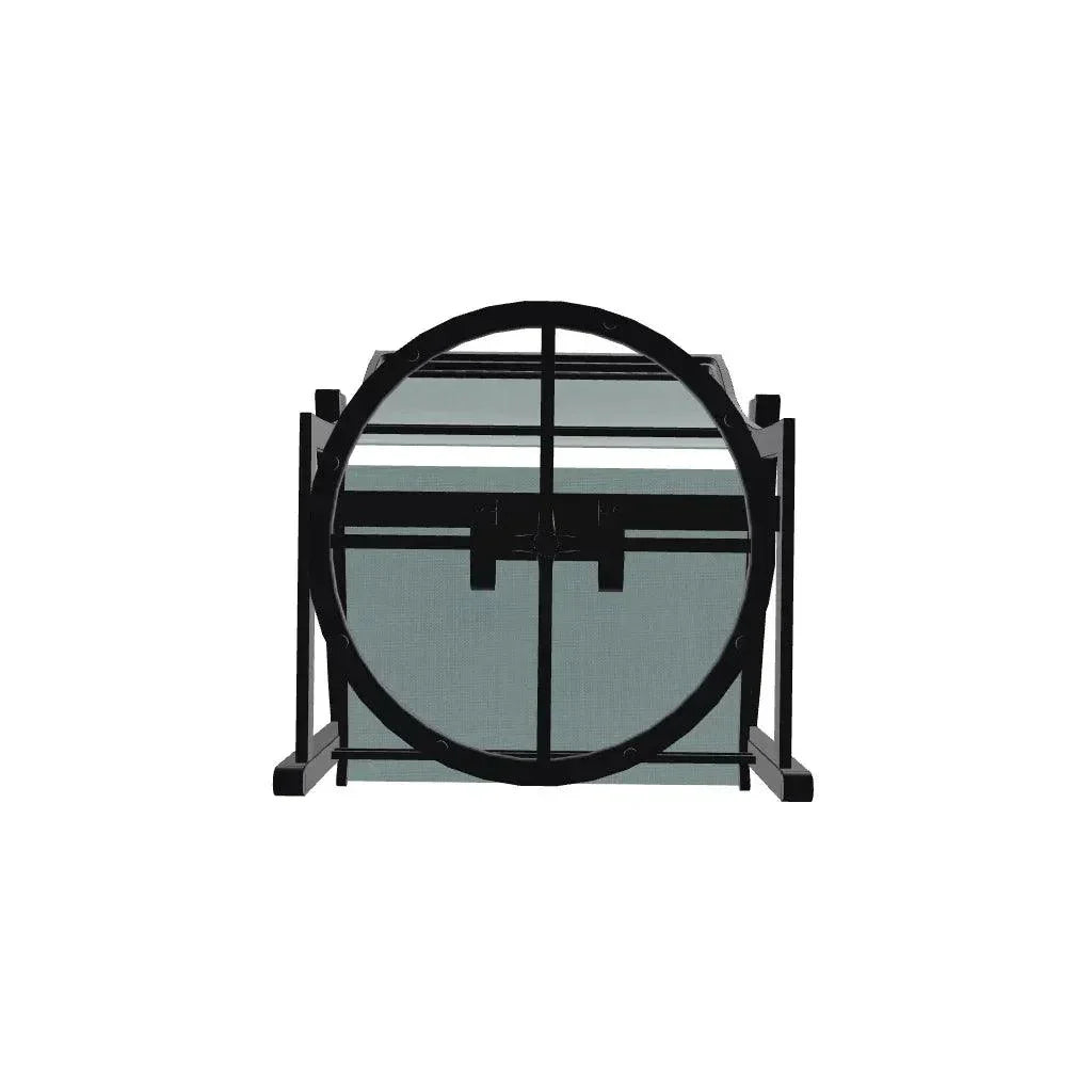 Bazza Sling Swivel Rocker Polymer Arm Accents - LOOMLAN - Telescope - Outdoor Accent Chairs