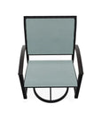 Bazza Sling Swivel Rocker Polymer Arm Accents - LOOMLAN - Telescope - Outdoor Accent Chairs