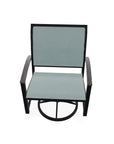 Bazza Sling Swivel Rocker Polymer Arm Accents - LOOMLAN - Telescope - Outdoor Accent Chairs