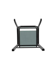 Bazza Stacking Bar Height Polymer Armed Cafe Chair - LOOMLAN - Telescope - Outdoor Bar Stools