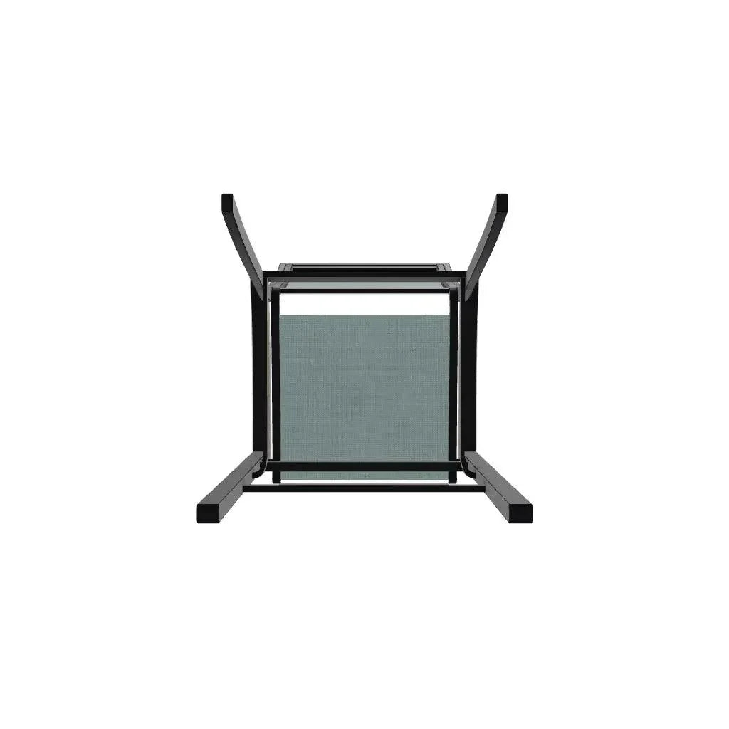 Bazza Stacking Bar Height Polymer Armed Cafe Chair - LOOMLAN - Telescope - Outdoor Bar Stools