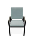 Bazza Stacking Bistro Chair MGP Arm Accents - LOOMLAN - Telescope - Outdoor Accent Chairs