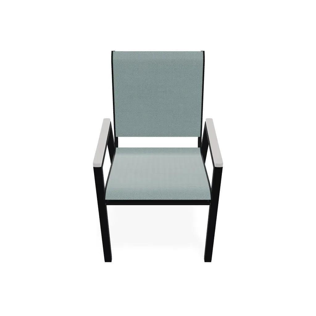 Bazza Stacking Bistro Chair MGP Arm Accents - LOOMLAN - Telescope - Outdoor Accent Chairs