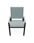 Bazza Stacking Bistro Chair MGP Arm Accents - LOOMLAN - Telescope - Outdoor Accent Chairs