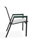 Bazza Stacking Bistro Chair MGP Arm Accents - LOOMLAN - Telescope - Outdoor Accent Chairs