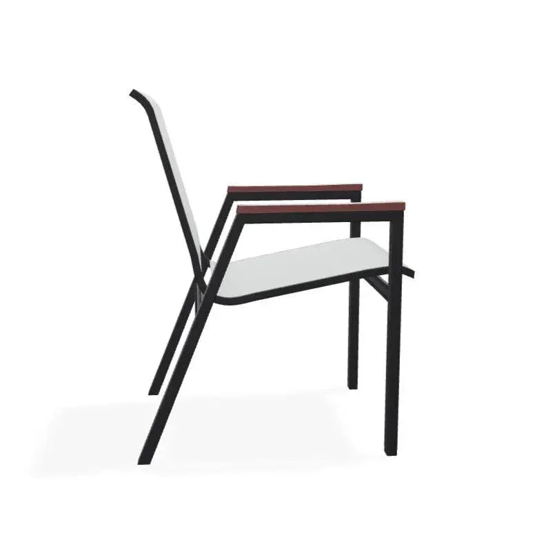 Bazza Stacking Bistro Chair MGP Arm Accents - LOOMLAN - Telescope - Outdoor Accent Chairs