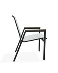 Bazza Stacking Bistro Chair MGP Arm Accents - LOOMLAN - Telescope - Outdoor Accent Chairs
