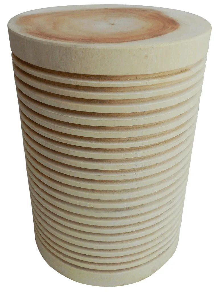 Ade Suar Wooden Outdoor Stool -- view 2