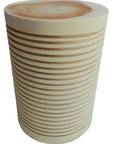 Ade Suar Wooden Outdoor Stool -- view 2