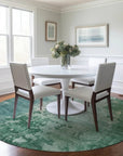 LOOMLAN Rugs Bellatrix Green Washable Indoor-Outdoor Rug