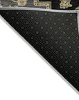 LOOMLAN Rugs Bellaya Black Washable Indoor-Outdoor Rug