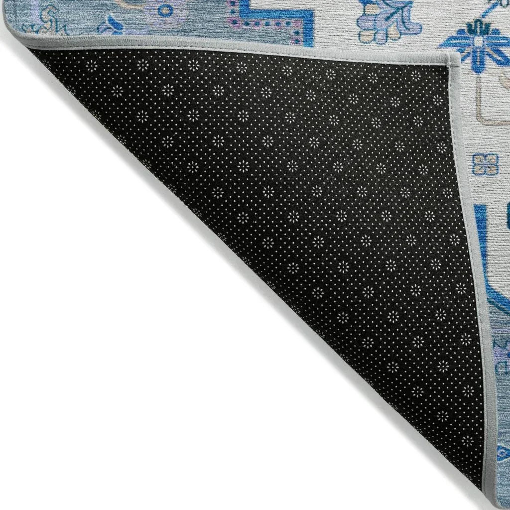 LOOMLAN Rugs Bellaya Blue Washable Indoor-Outdoor Rug