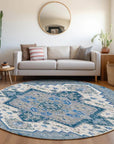 LOOMLAN Rugs Bellaya Blue Washable Indoor-Outdoor Rug