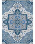 LOOMLAN Rugs Bellaya Blue Washable Indoor-Outdoor Rug