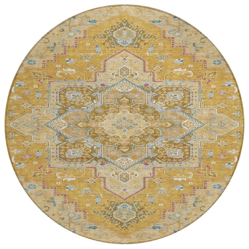 LOOMLAN Rugs Bellaya Gold Washable Indoor-Outdoor Rug