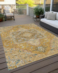 LOOMLAN Rugs Bellaya Gold Washable Indoor-Outdoor Rug