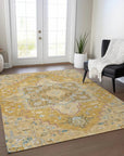 LOOMLAN Rugs Bellaya Gold Washable Indoor-Outdoor Rug
